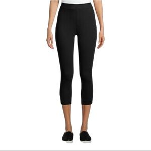 TIME & TRU MID-RISE JEGGINGS CAPRIS JEANS NWT L 12-14 BLACK SOOT